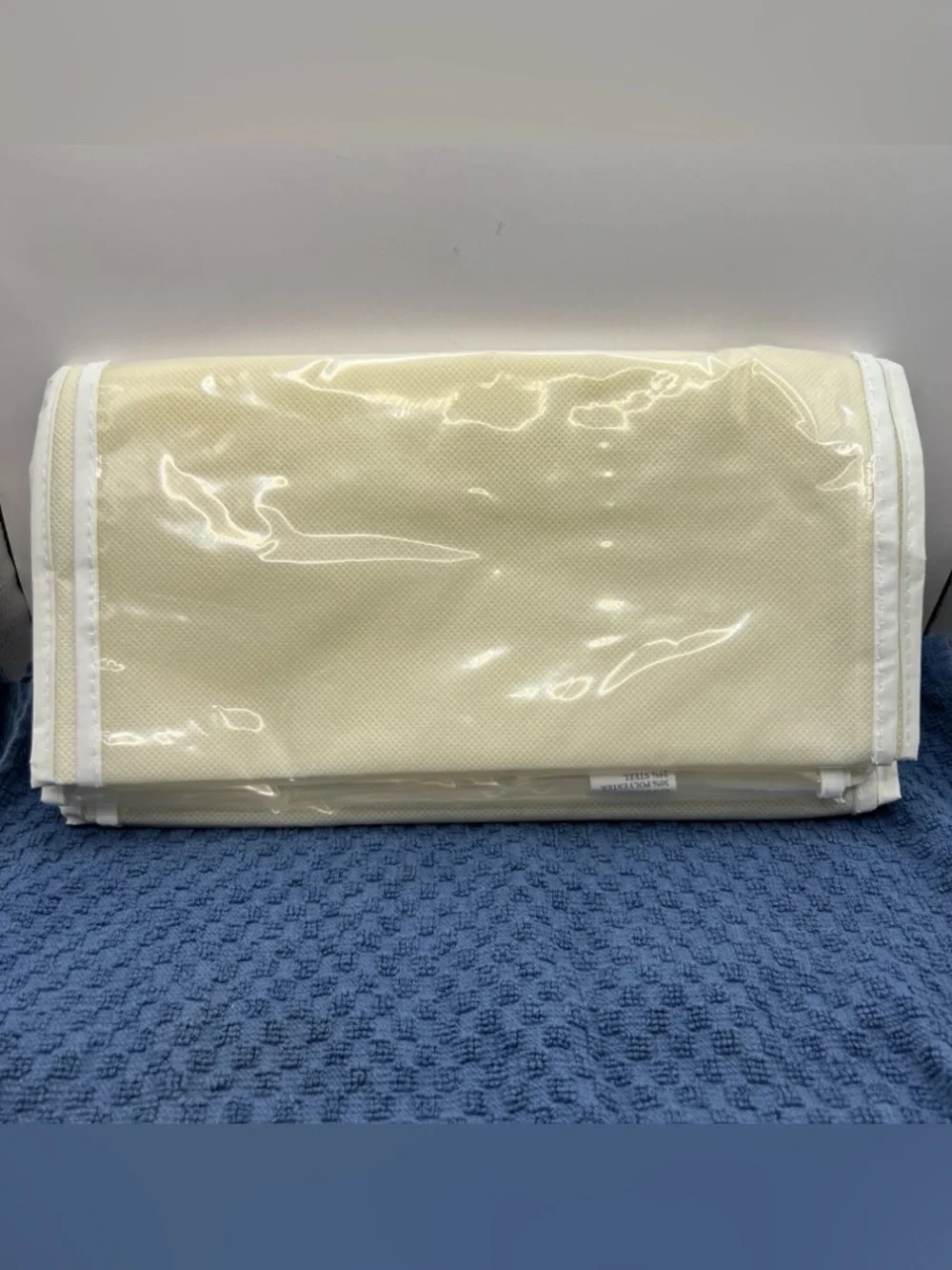Cream HANGING HANDBAG Purse ORGANIZER Closet 8 slots